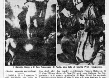 Taverna, anniversario del ritrovamento delle tele rubate di Mattia Preti