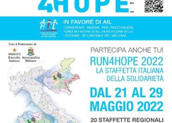 Run4Hope 2022, la corsa della solidarietà parte da Morano Calabro il 21 maggio