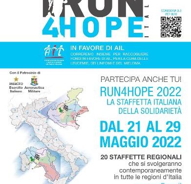 Run4Hope 2022, la corsa della solidarietà parte da Morano Calabro il 21 maggio
