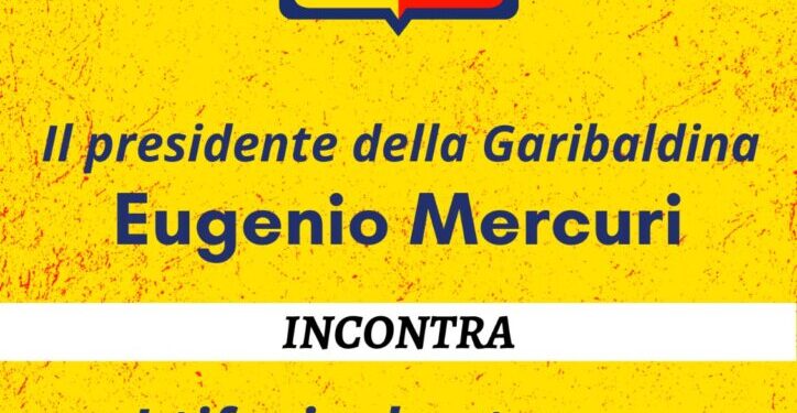 Il presidente Eugenio Mercuri incontrerà i tifosi della Garibaldina