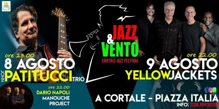 A Cortale la diciannovesima edizione del festival internazionale “Jazz&vento”