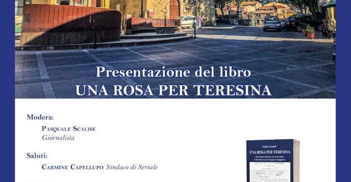 A Sersale si presenta il libro “Una rosa per Teresina” di Emilio Grimaldi