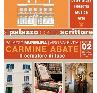 Riparte «A palazzo con lo Scrittore», il 2 settembre con Carmine Abate