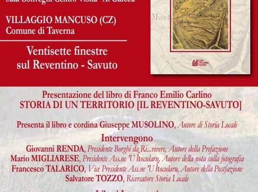 La storia del territorio Reventino-Savuto raccontata da Franco Emilio Carlino