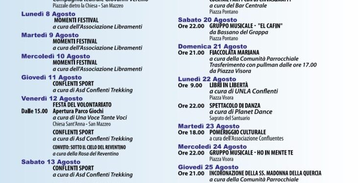 Conflenti, sarà un’estate di musica, spettacolo, cultura e sport.