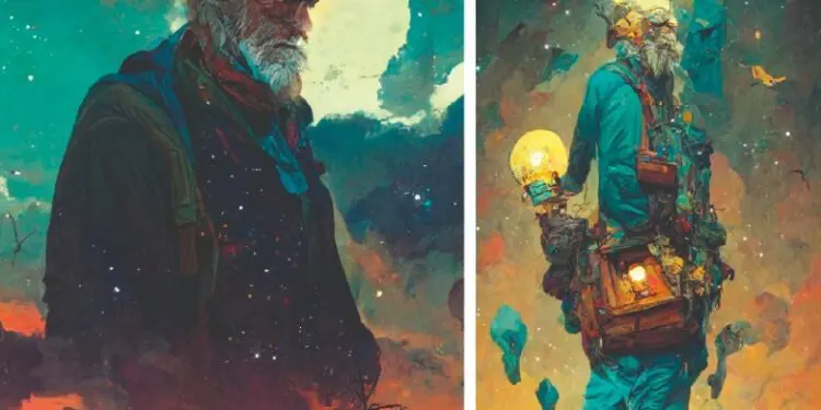 Il vecchio e la luna: una graphic novel di Ettore Ruga