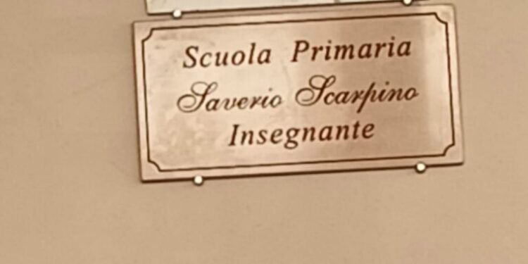 Belcastro, scuola primaria dedicata a Saverio Scarpino
