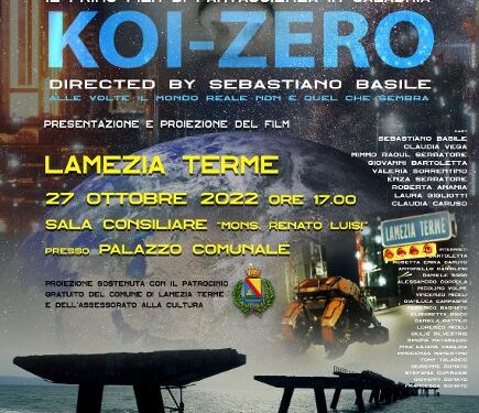 Lamezia, il 27 ottobre presentazione e proiezione del film Koi-Zero