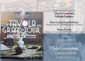 Alla Tavola del Grand Tour, domani presentazione del libro a Cosenza