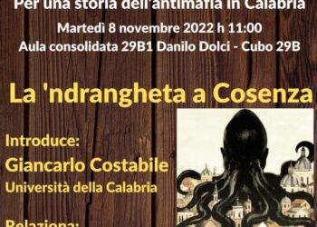 Unical, Arcangelo Badolati apre il dodicesimo ciclo seminariale di Pedagogia della R-Esistenza