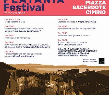 Il 10 dicembre prima edizione del “Platania Festival”