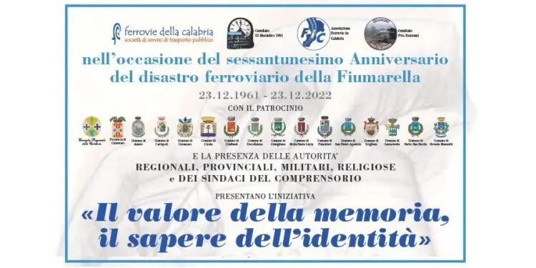 «Il valore della memoria, il sapere dell’identità» manifestazione a Catanzaro per ricordare il disastro della Fiumarella