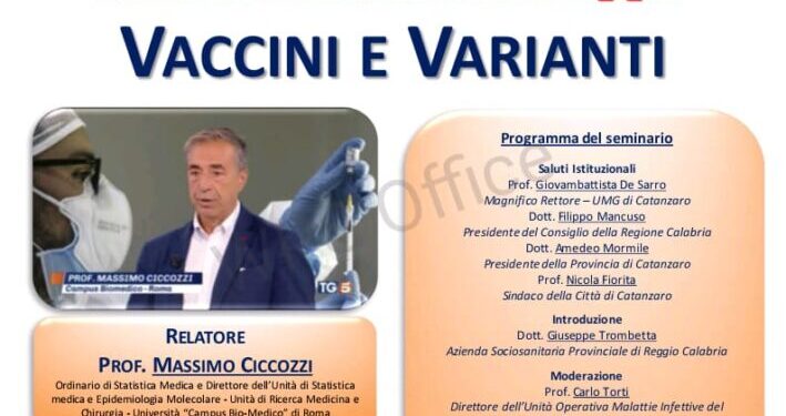 “Vaccini e Varianti”, Seminario del Dottorato in Scienze della Vita dell’Università Magna Graecia