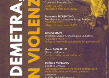 “Demetra, non violenza”: venerdì 24 al Museo Archeologico