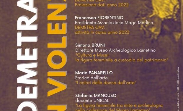“Demetra, non violenza”: venerdì 24 al Museo Archeologico