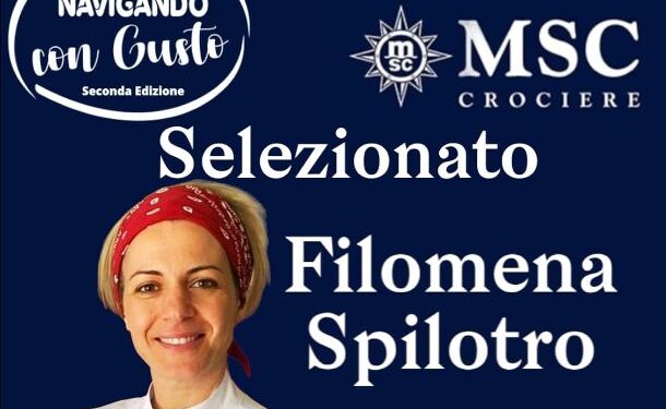 Filomena Spilotro in mare per il concorso “Navigando con Gusto”