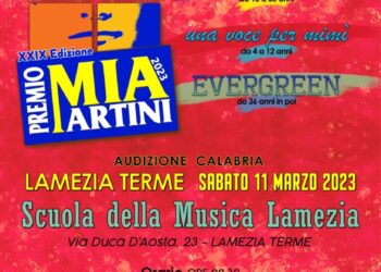 Musica, audizioni Premio Mia Martini arrivano a Lamezia
