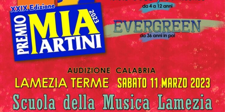 Musica, audizioni Premio Mia Martini arrivano a Lamezia