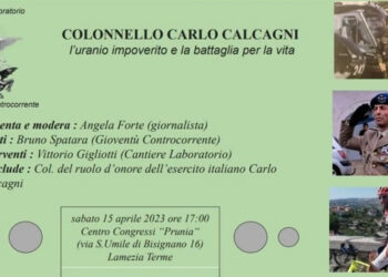 Lamezia Terme, il Colonnello Carlo Calcagni, l’uranio impoverito e la battaglia per la vita