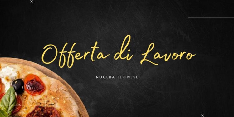 Offerta di lavoro a Nocera Terinese, segnaliamo la buona notizia