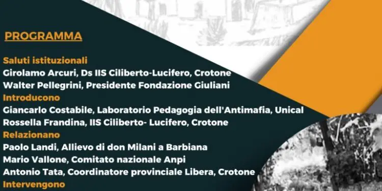 Centenario della nascita di don Milani: giornata di studio organizzata da Unical, Fondazione Giuliani e Istituto Ciliberto di Crotone