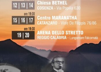 “Risveglio Calabria”, campagna evangelista dal 12 al 20 giugno