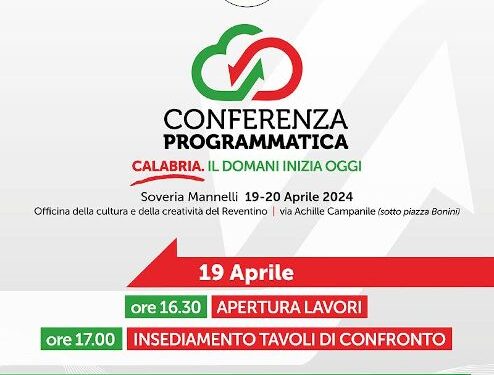 Oggi 19 e domani, Conferenza programmatica regionale PD a Soveria Mannelli