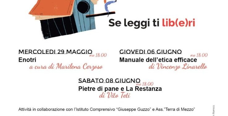 Da domani il “Maggio dei libri” a Tiriolo