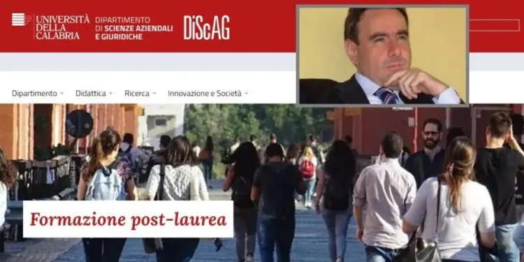 Unical, Franco Rubino con origini di Conflenti eletto direttore Dipartimento di Scienze Aziendali e Giuridiche