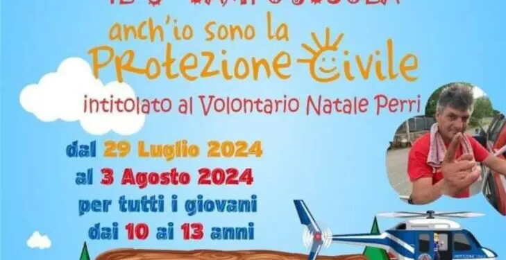 Decollatura, parte il campo estivo della Protezione Civile