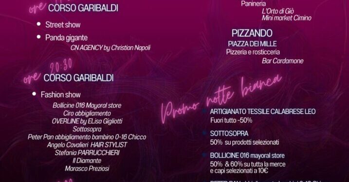 Ritorna Essere a Soveria con la “Notte bianca 13/8”