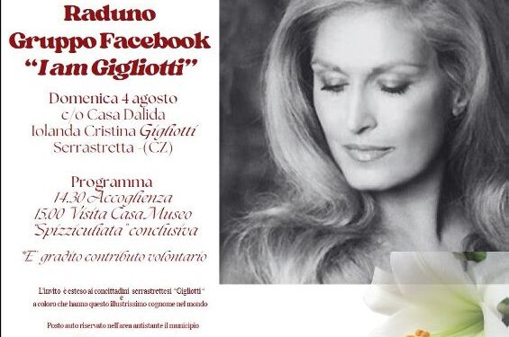 A Serrastretta un raduno dei “Gigliotti” in casa di Iolanda, la Gigliotti più famosa: Dalida