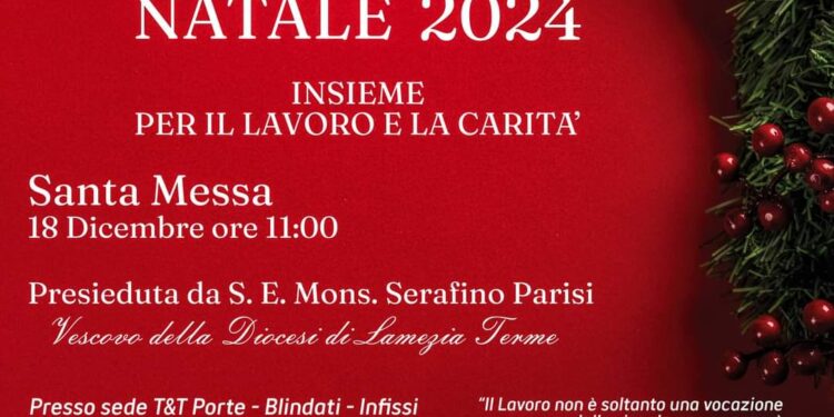 Il 18 dicembre la S. Messa di Natale nella sede produttiva di T&T