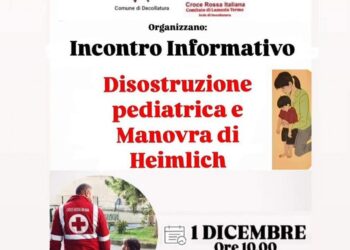 Decollatura, domenica 1 dicembre incontro formativo della CRI