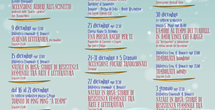 Presentato calendario “Natale insieme 2024…a Decollatura”
