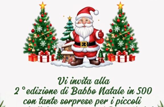 Il Minimarket Cimino organizza “Babbo Natale in 500”, a Soveria Mannelli il 14 dicembre