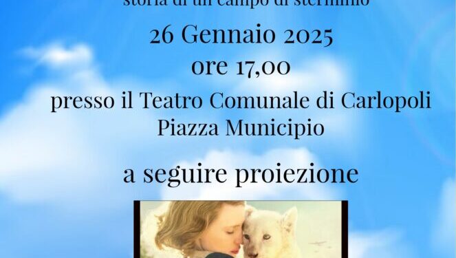 Carlopoli, domani ricordo della Shoah con la narrazione Treblinka II lo sterminificio a cura del gruppo teatrale “I Vacantini”