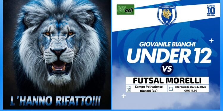 Calcio, Under 12 Giovanile Bianchi vince il suo girone. Dalle 17:30 la festa in diretta sui nostri canali FB