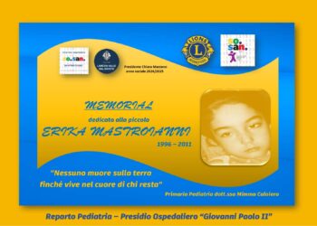 Lamezia, domani Memorial Erika Mastroianni. Un focus sulle malattie rare