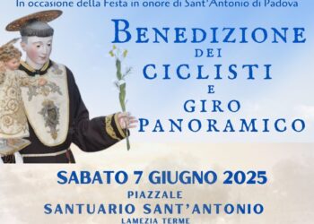 Lamezia, benedizione ciclisti e giro panoramico in occasione della Festa di Sant’Antonio da Padova