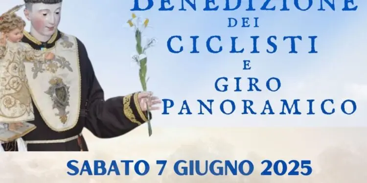Lamezia, benedizione ciclisti e giro panoramico in occasione della Festa di Sant’Antonio da Padova