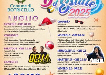 Estate a Botricello, un ricco programma di eventi da luglio a settembre