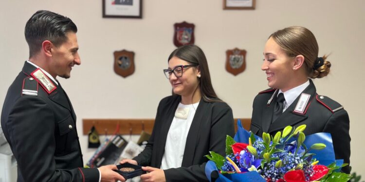Esame di terza media, Suedy Esposito porta la sua passione per l’Arma dei Carabinieri