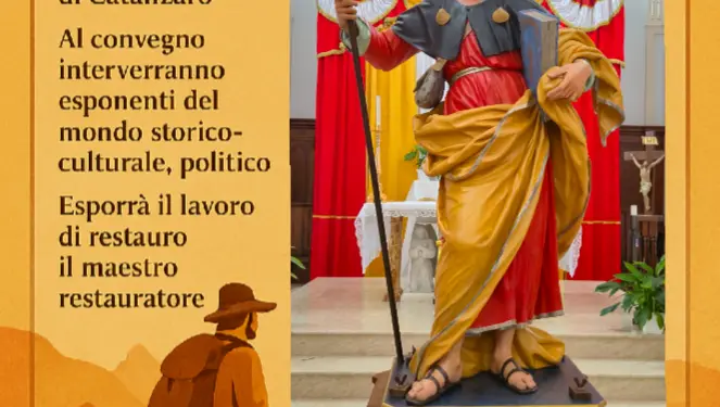 A Cicala la presentazione ufficiale del restauro della statua di San Giacomo Maggiore Apostolo e del progetto “Cammino di San Giacomo in Calabria”