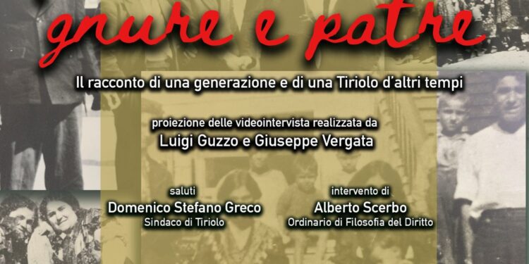 “Gnure e Patre”: La Memoria di Tiriolo Rinasce nelle Voci degli Anziani