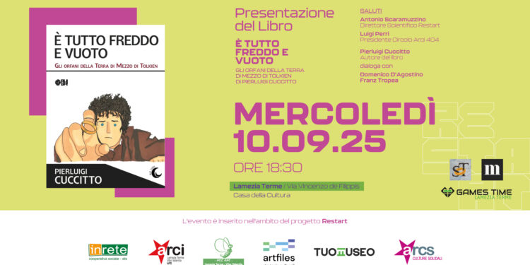 L’eredità degli orfani della Terra di Mezzo di Tolkien: Pierluigi Cuccitto presenta il suo saggio a Lamezia Terme