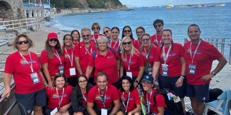 Capri-Napoli di nuoto in acque libere esordio di Salvatore Staine come Giudice Arbitro