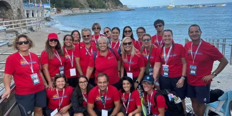 Capri-Napoli di nuoto in acque libere esordio di Salvatore Staine come Giudice Arbitro