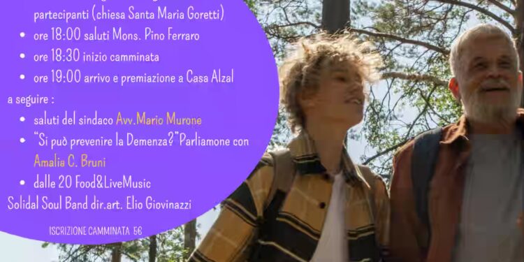 Casa Alzhal: settima edizione di “Cammina con noi”