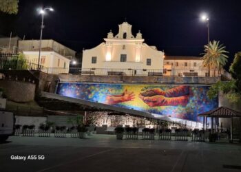 Inagurazione murales e spazio verde dedicato ad Antonello Coclite nella Casa di Riposo Tamburelli